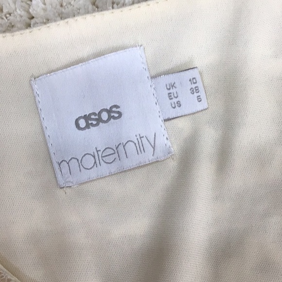 ASOS ivory lace maternity dress 6 - Picture 7 of 11